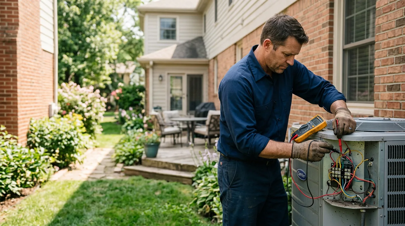 HVAC technician working near Hohenwald, TN